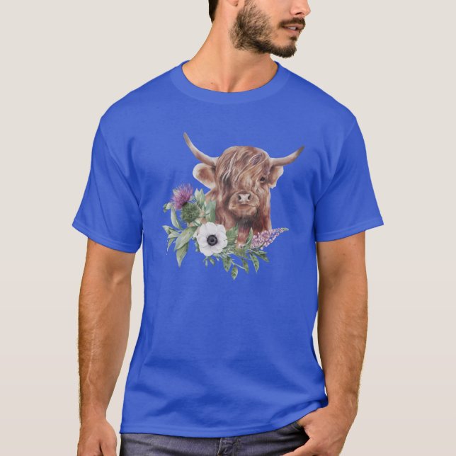 Jamie the highland cow T-Shirt (Front)
