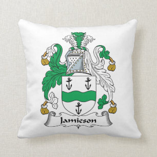 Jamieson Family Crest Throw Pillow
