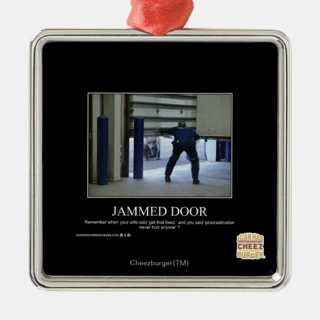 Jammed Door Metal Ornament (Front)