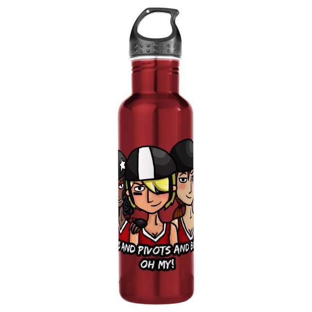 Jammers pivots blockers oh my stainless steel water bottle (Front)