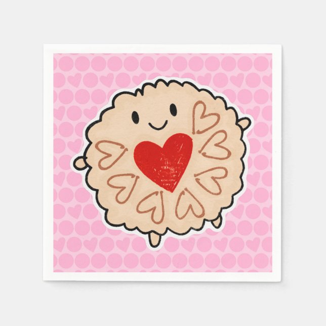 Jammie Dodger Paper Napkins (Front)