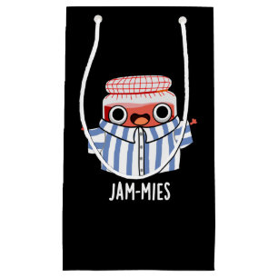 Jammies Funny Pyjama Jam Pun Dark BG Small Gift Bag