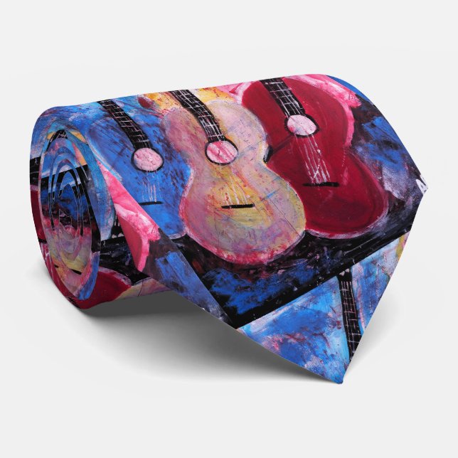 Jamming be Goode Painting by Alfred Fox Neck Tie (Rolled)