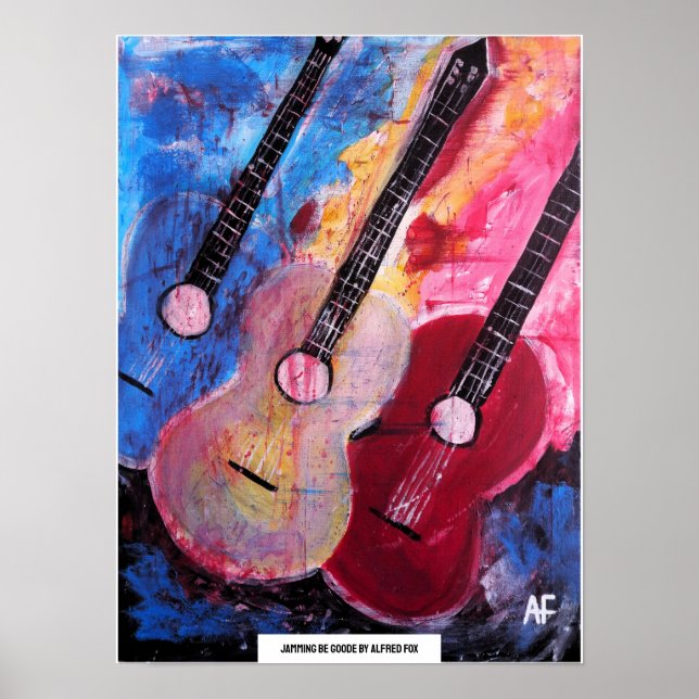 Jamming be Goode Painting by Alfred Fox Poster (Front)