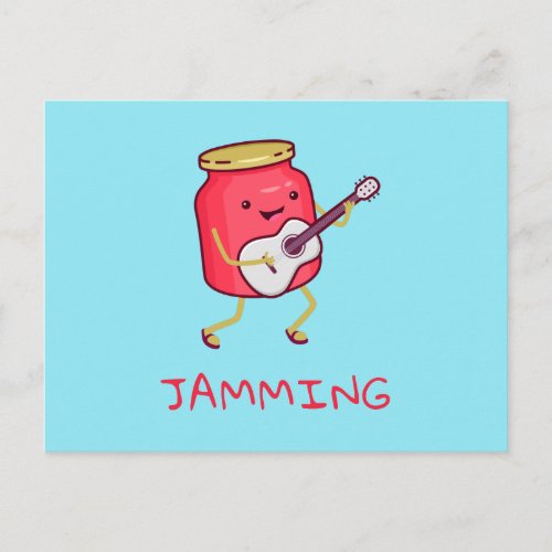 Jamming Pun Postcard