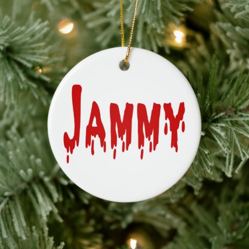 Jammy Ceramic Ornament