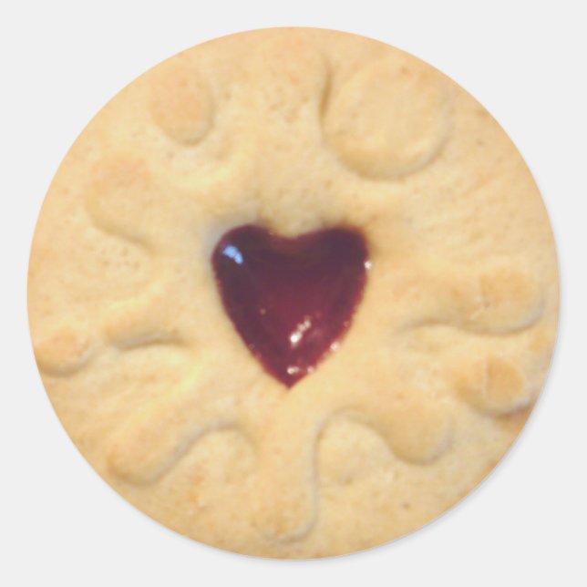 Jammy Dodger Classic Round Sticker (Front)