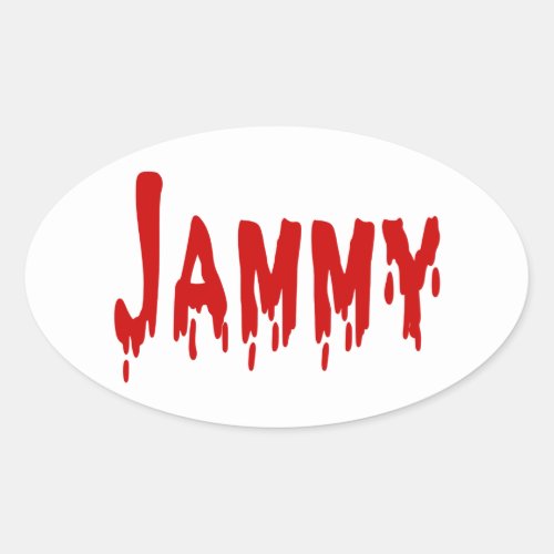 Jammy Oval Sticker