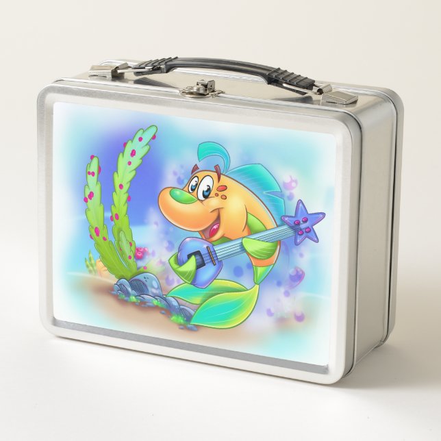 Jammy the Guitar Fish – FriendFish Lunchbox (Front)