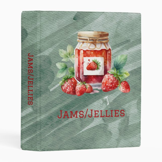 Jams/Jellies Recipes Binder (Front/Spine)