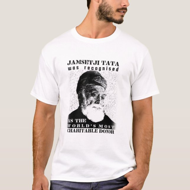 Jamsetji Tata t-shirt design the Best donor tata (Front)