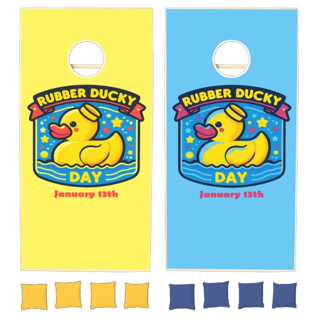 Jan 13th - Rubber Ducky Day Cornhole Set (Set)
