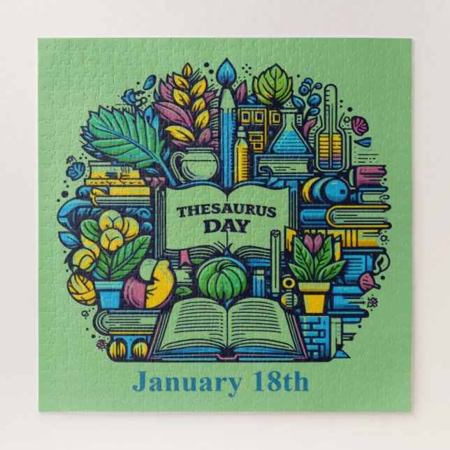 Jan 18th - Thesaurus Day Jigsaw Puzzle (Vertical)