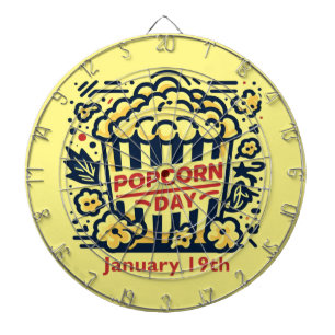 Jan 19th - Popcorn Day Dart Board