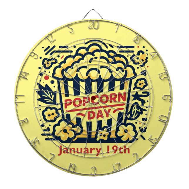 Jan 19th - Popcorn Day Dart Board (Front)