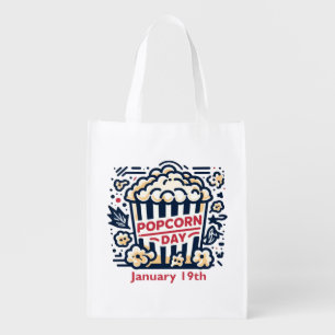 Jan 19th - Popcorn Day Grocery Bag