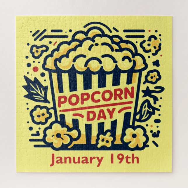 Jan 19th - Popcorn Day Jigsaw Puzzle (Vertical)