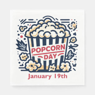 Jan 19th - Popcorn Day Napkins