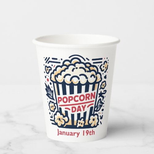 Jan 19th _ Popcorn Day Paper Cups