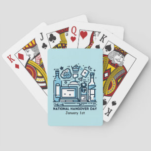 Jan 1st - National Hangover Day Poker Cards