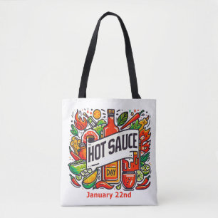 Jan 22nd - Hot Sauce Day Tote Bag
