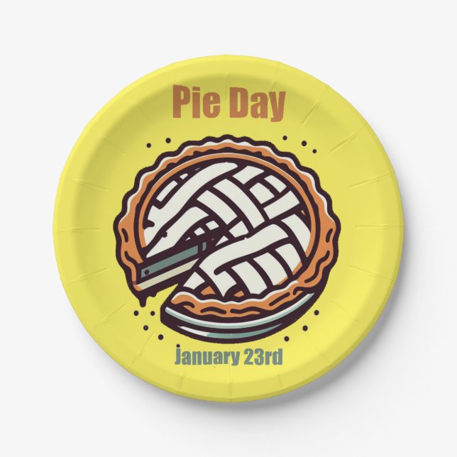 Jan 23rd - Pie Day Paper Plates (Front)