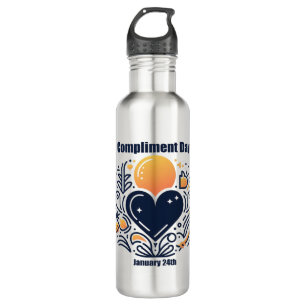 Jan 24th - Compliment Day Stainless Steel Water Bottle