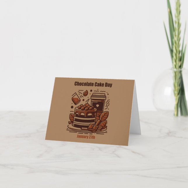 Jan 27th - Chocolate Cake Day Card (Front)