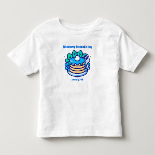 Jan 28th - Blueberry Pancake Day Toddler T-shirt