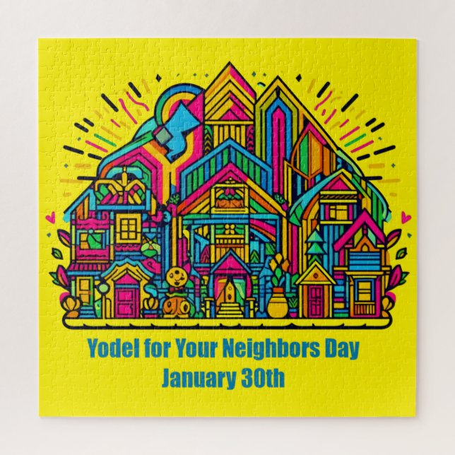 Jan 30th - Yodel for Your Neighbor Day Jigsaw Puzzle (Vertical)