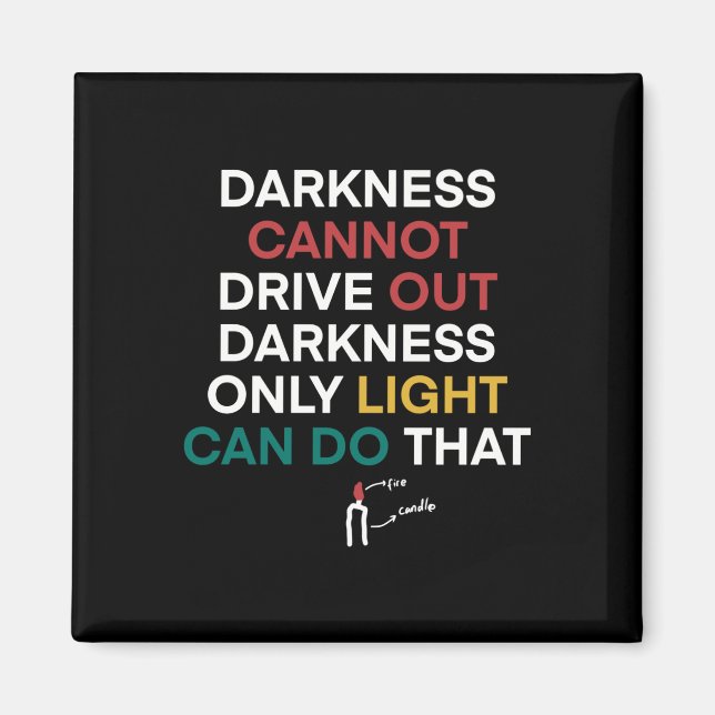 Jan-37 Darkness Cannot Drive Out Darkness Only Magnet (Front)