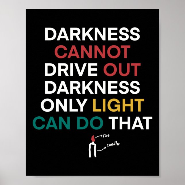 Jan-37 Darkness Cannot Drive Out Darkness Only Poster (Front)