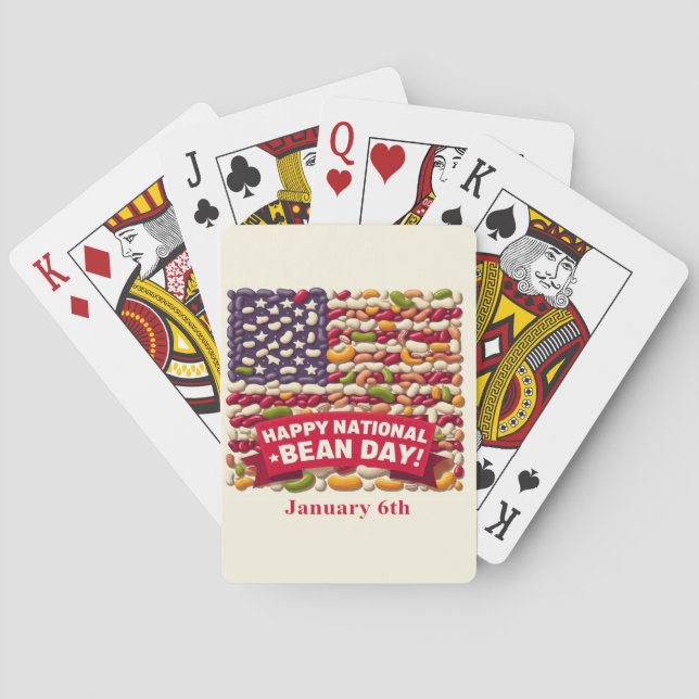 Jan 6th - National Bean Day Poker Cards (Back)