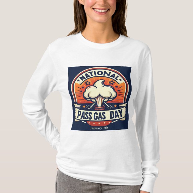 Jan 7th - National Pass Gas Day T-Shirt (Front)