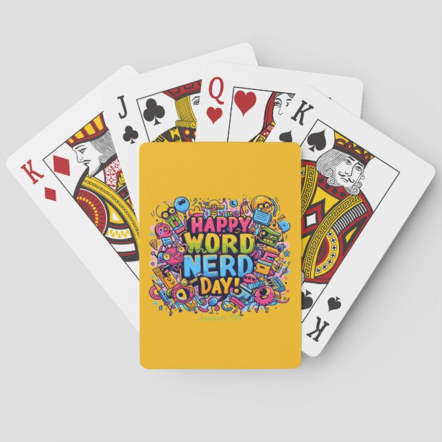 Jan 9th - Word Nerd Day Poker Cards (Back)