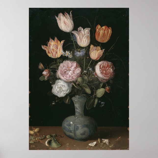 jan brueghel the elder Flower Piece Poster (Front)