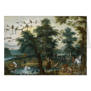 Jan Brueghel the Younger - Paradise Landscape Cards