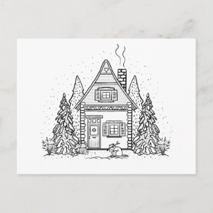 Jan Cottage Holiday Postcard