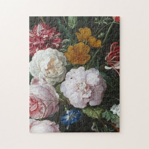 Jan Davidsz De Heem _ Still Life With Flowers Jigsaw Puzzle