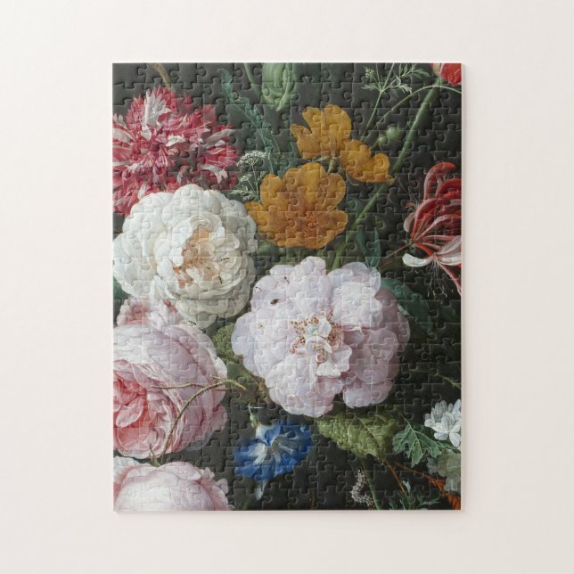 Jan Davidsz De Heem - Still Life With Flowers Jigsaw Puzzle (Vertical)