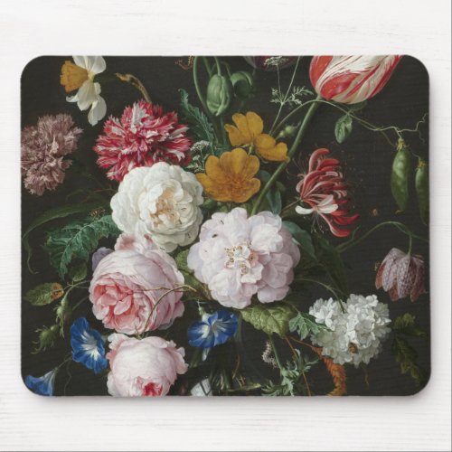 Jan Davidsz De Heem _ Still Life With Flowers Mouse Pad