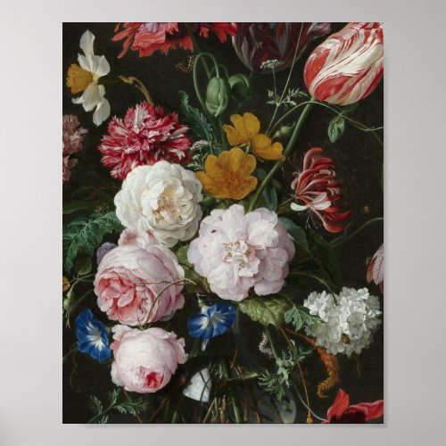 Jan Davidsz De Heem _ Still Life With Flowers Poster