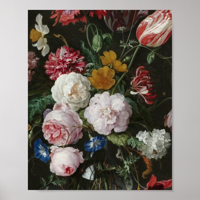 Jan Davidsz. De Heem - Still Life With Flowers Poster (Front)
