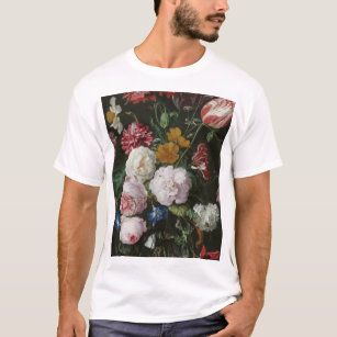 Jan Davidsz. De Heem - Still Life With Flowers T-Shirt