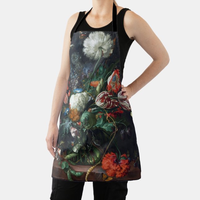 Jan Davidsz de Heem Vase of Flowers Apron (Insitu)