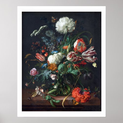Jan Davidsz de Heem Vase of Flowers Poster
