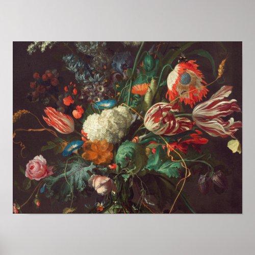 Jan Davidsz De Heem _ Vase Of Flowers Poster