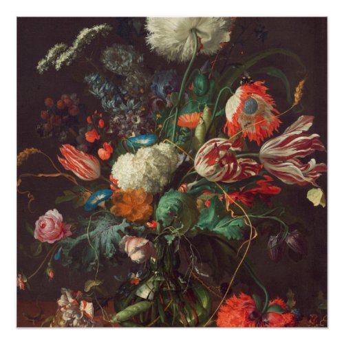 Jan Davidsz De Heem _ Vase Of Flowers Poster