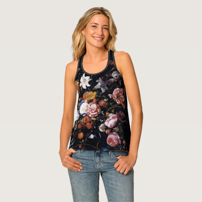 Jan Davidsz de Heem vase of flowers Tank Top (Front Full)