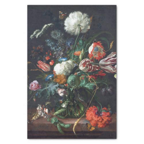Jan Davidsz de Heem Vase of Flowers Tissue Paper